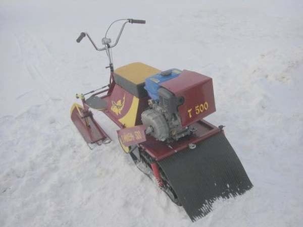 Сделал самодельный снегоход с двигателем «Lifan» 9 л.с